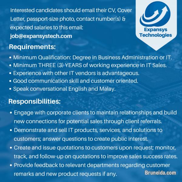 Vacancy: Corporate Sales Executive - image 2