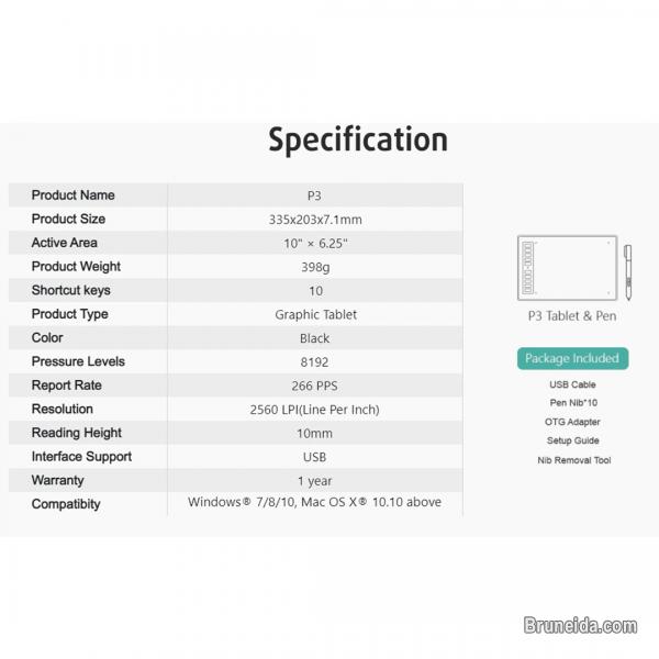 $139 Brunei Xenx P3 Graphic Drawing Tablet Wacom Alternative - image 8