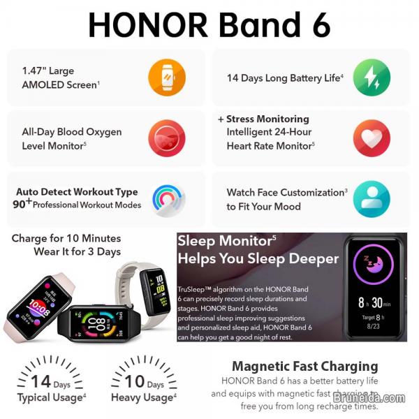 $90 Brunei Huawei Honor Band 6 Promo Bundle Smartwatch Smartband - image 2
