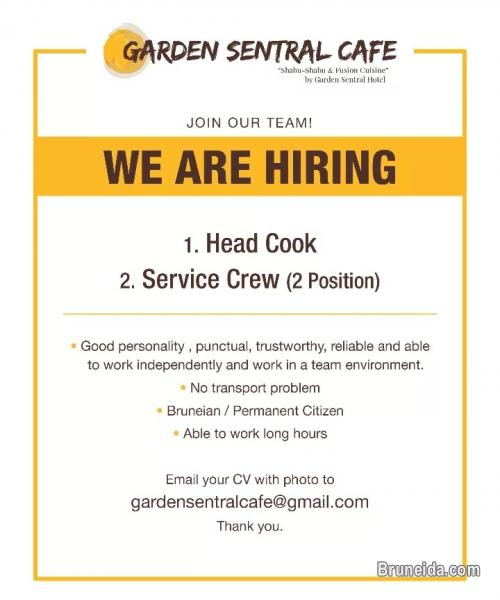 Picture of Job Vacancy for Head Cook/Service Crew