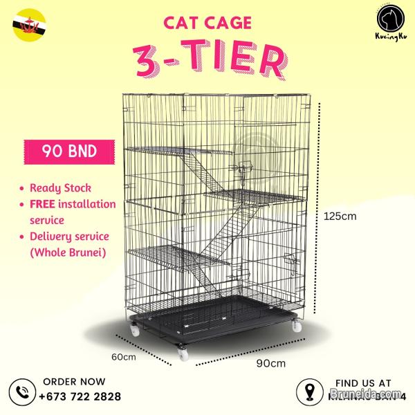 3 Tier Cat Cage/3 tingkat sangkar kandang - image 1