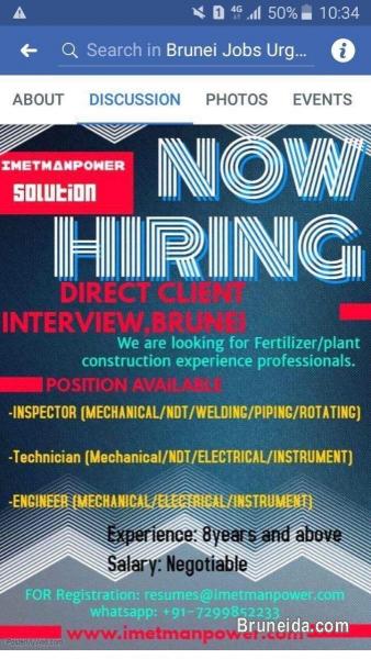 Looking for mechanical and piping inspectors - image 1