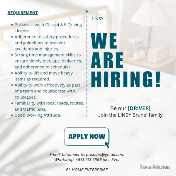LOOKING FOR DRIVER - image 1