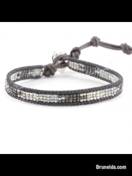 Leather wrap bead bracelet - image 6