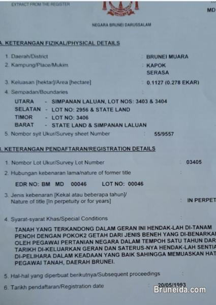 Kg Kapok Serasa In perpetuity - image 1