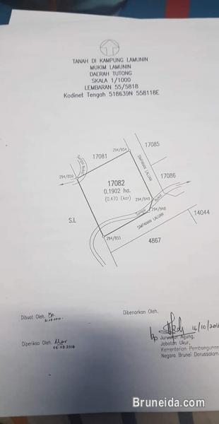 Tanah untuk djual Tutong lamunin 0. 4, 0, 3 ekar - image 2