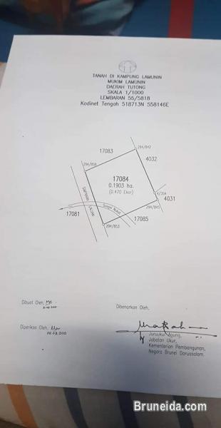 Tanah untuk djual Tutong lamunin 0. 4, 0, 3 ekar - image 3