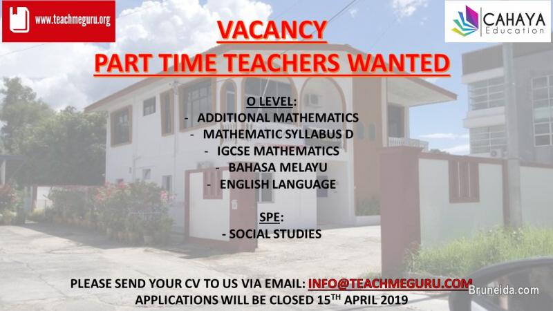 Part Time Teachers Wanted - image 1