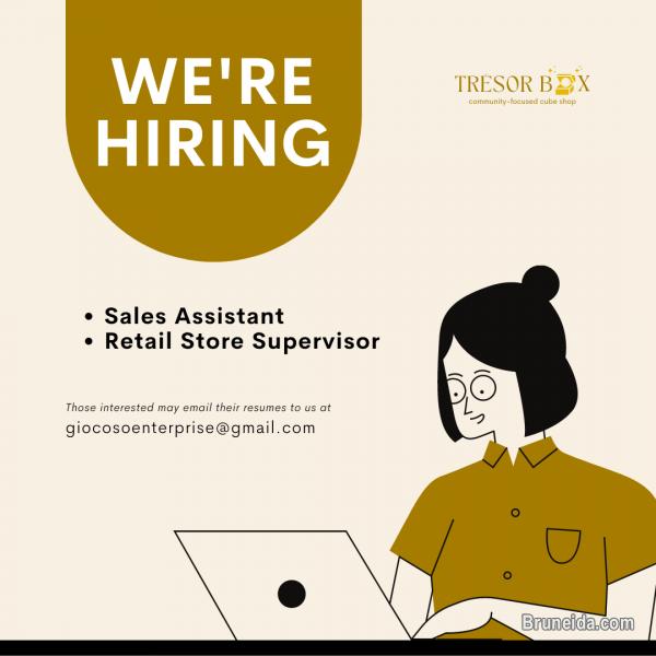 Picture of Looking for a Sales Assistant for our business, Tresor Box Brunei
