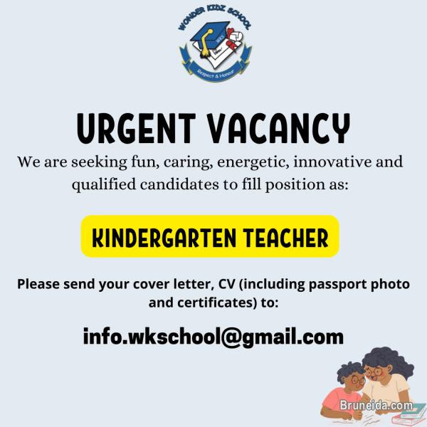 URGENT VACANCY (AUGUST 2022) - HALF DAY - image 1