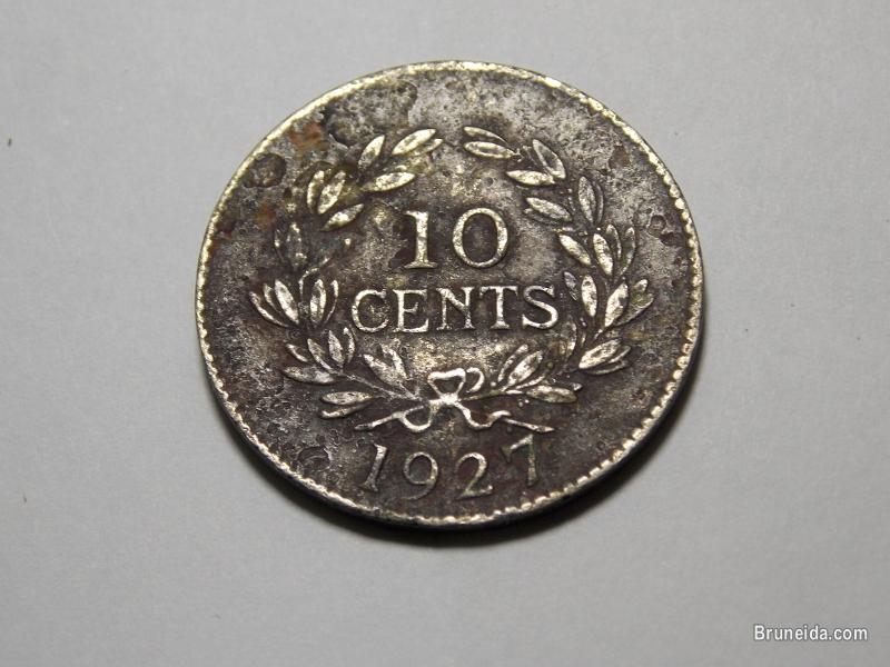 Sarawak 10 cents coin, Tahun 1927 - image 2