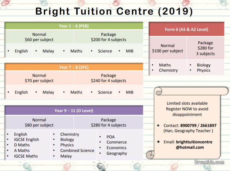 Pictures of BRIGHT TUITION CENTRE 2018/ 2019 AVAILABLE NOW!