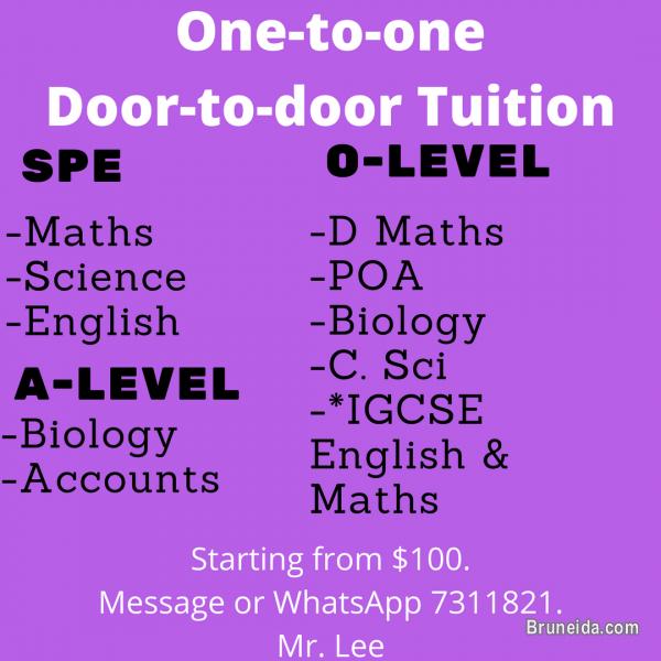 Offer/Give one on one tuition. Door to door tutor! - image 1