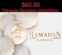 Ramadan Kareem Polyester Backdrop