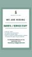 JOB VACANCY - SERVICE STAFF