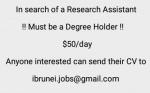 Research Assistant Wanted