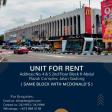 SHOP FOR RENT