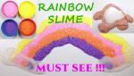 Satisfying & Relaxing Rainbow Slime Coloring Floam - DIY Slime