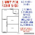 Unit for rental $450/month