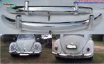 Volkswagen Beetle Euro style bumper (1955-1972) by stainless stee