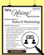 Vacancy: SALES & MARKETING