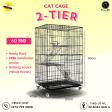 2 Tier Cat Cage/2 tingkat sangkar kandang