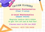 Maths Tuition for 2025