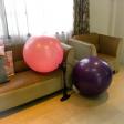 Yoga balls with air pump