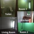 1 unit available, semi-detached bungalow for rent