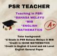PSR Teacher Malay Subjects A Grade