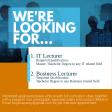 VACANCY - IT Lecturer & Business Lecturer