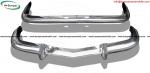 BMW 2000 CS Sedan bumper (1965-1969) stainless steel