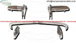 Opel GT bumper (1968-1973) stainless steel