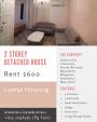 Lumut 2 storey Detached House for rent ($500)