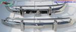 Volvo PV 544 US type bumper (1958-1965) in stainless steel