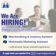 Multimedia Marketing Asst and Merchandising & Inventory Asst