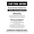 Retail Sales Assistant at Run Trail Nation