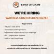 Waitress Cum Kitchen Helper