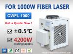 Industrial Water Chiller Unit for 1000W Fiber Laser