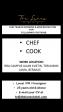 CHEF / COOK