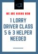 LORRY DRIVER DRIVER CLASS 5 /HELPER