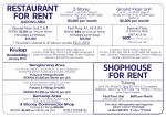 SHOP HOUSE FOR RENT