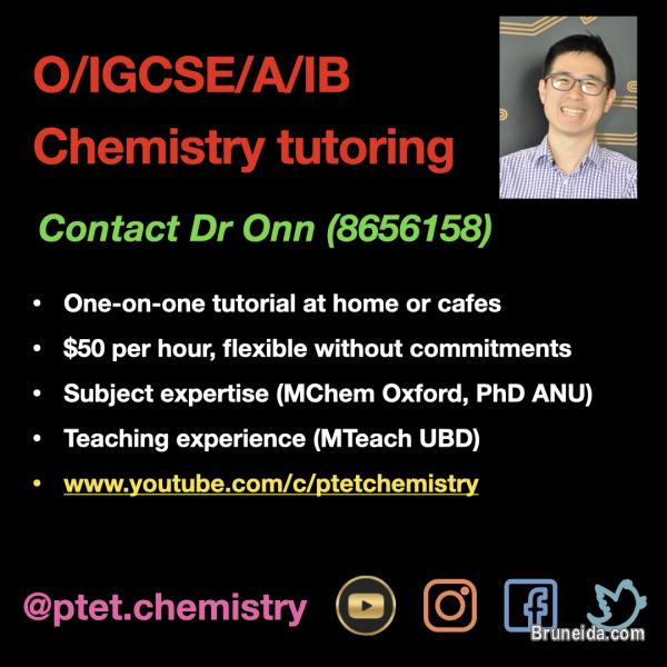 IGCSE/O/A/IB Level chemistry tutoring - image 1