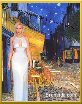 Jennifer Lawrence at van Goghs Nightcafe. NEW! - image 2