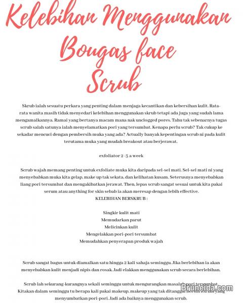 Pictures of Bougas Advanced serum & Bougas face scrub