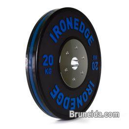 olympic bumper plates and barbell - image 2