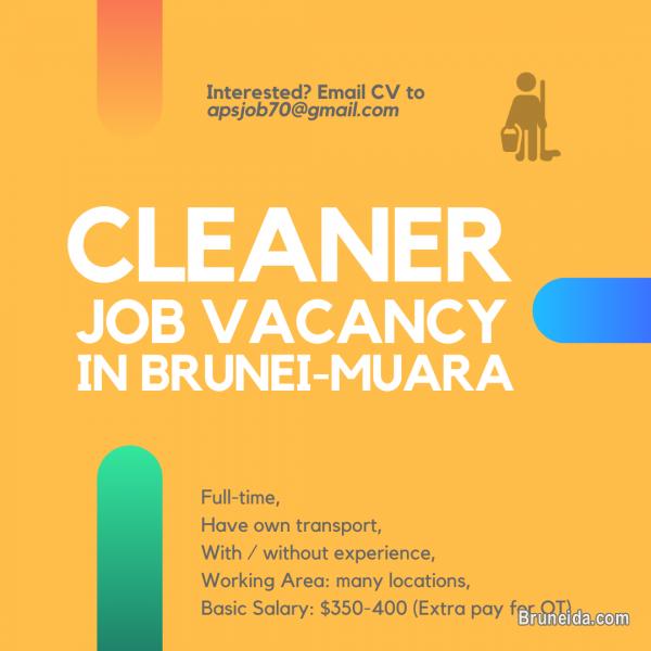 Pictures of Immediate Vacancy for Cleaner/Pembersih