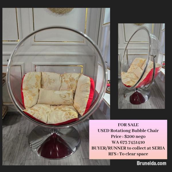 USED Rotating Bubble Chair - image 1