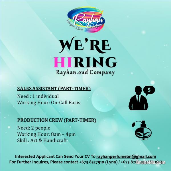 Production Crew & Sales Assistant - image 1