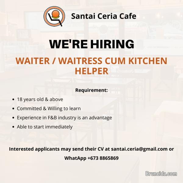 Picture of Waiter/Waitress Cum Kitchen Helper - Santai Ceria Cafe